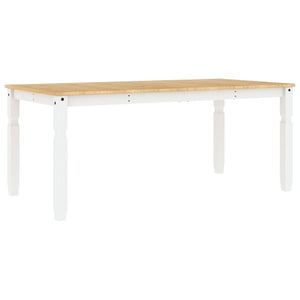 Esstisch Corona Weiß, Kiefer Massivholz 180 cm