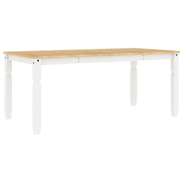 Esstisch Corona Weiß, Kiefer Massivholz 180 cm