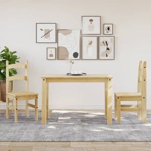 Esszimmerstühle 2er Set Kiefer Massivholz