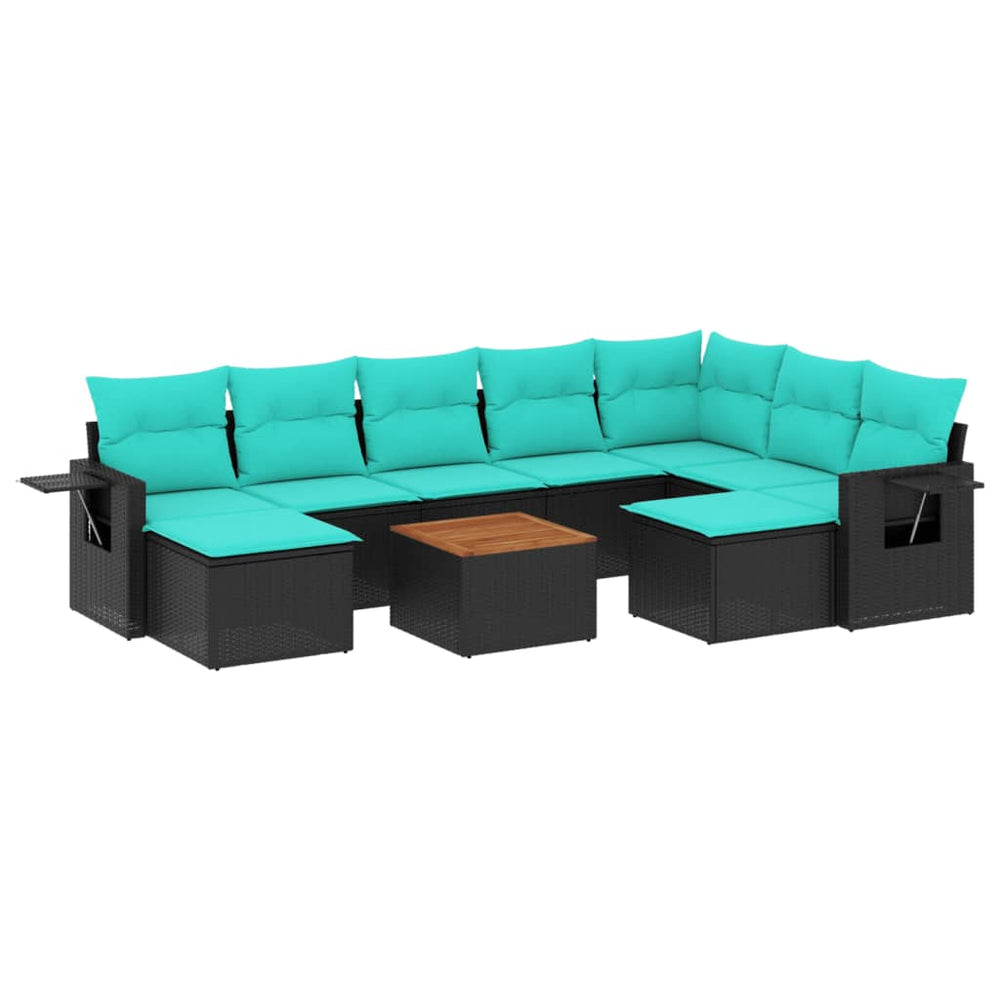 10-teiliges Gartensofa-Set mit Kissen
