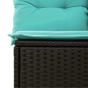 10-teiliges Gartensofa-Set mit Kissen