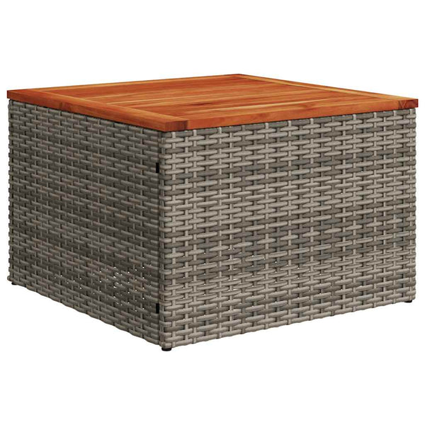 13-teiliges Gartensofa-Set Grau Polyrattan