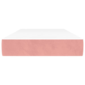 Taschenfederkernmatratze Rosa Samt 120x190 cm