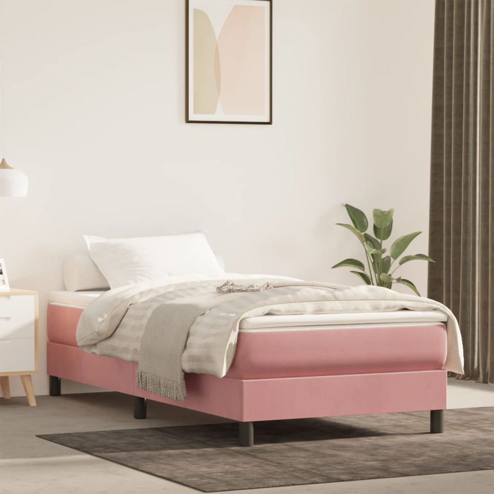 Taschenfederkernmatratze Rosa Samt 120x190 cm