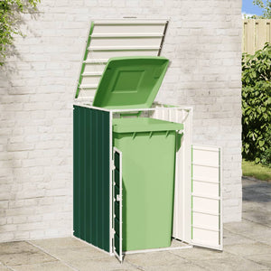 Mülltonnenbox für 1 Tonne Grün Stahl 72x81x115 cm