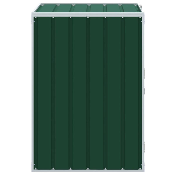 Mülltonnenbox für 1 Tonne Grün Stahl 72x81x115 cm
