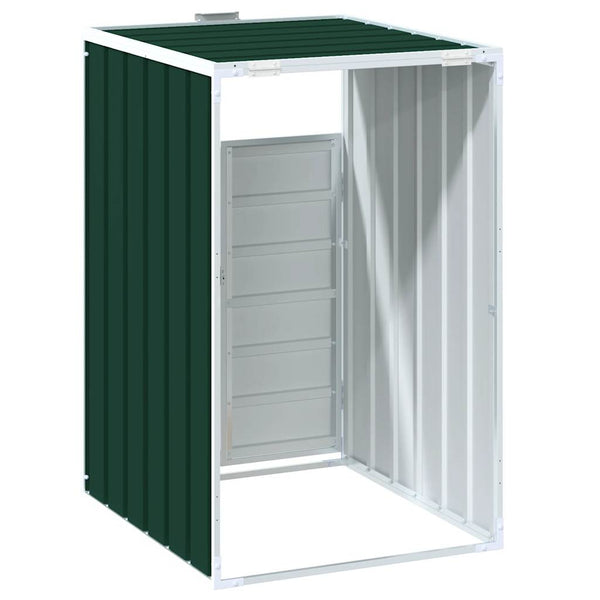 Mülltonnenbox für 1 Tonne Grün Stahl 72x81x115 cm