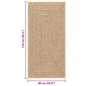 Teppich ZIZUR 60x110 cm Jute-Optik