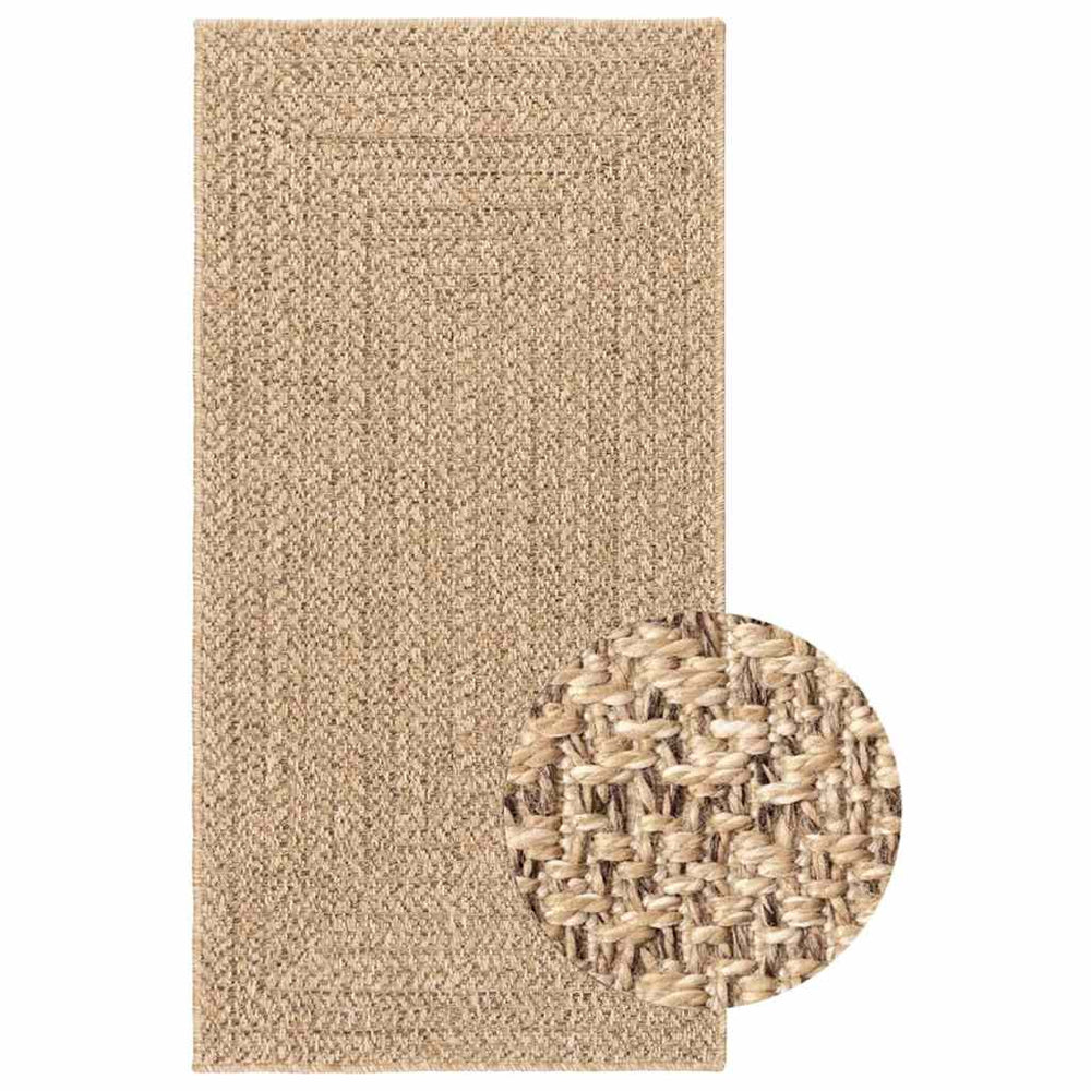 Teppich ZIZUR 100x200 cm Jute-Optik