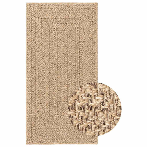 Teppich ZIZUR 100x200 cm Jute-Optik