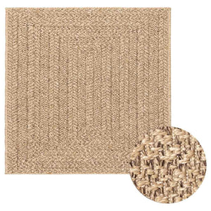 ZIZUR Teppich 120x120 cm Jute-Optik