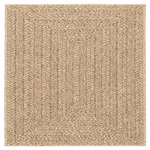ZIZUR Teppich 120x120 cm Jute-Optik
