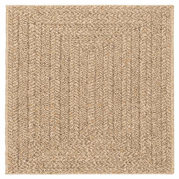 ZIZUR Teppich 120x120 cm Jute-Optik