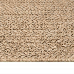 ZIZUR Teppich 120x120 cm Jute-Optik