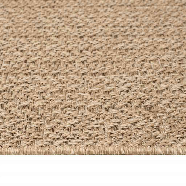 ZIZUR Teppich 120x120 cm Jute-Optik