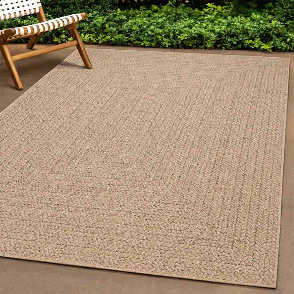 ZIZUR Teppich 240x240 cm Jute-Optik