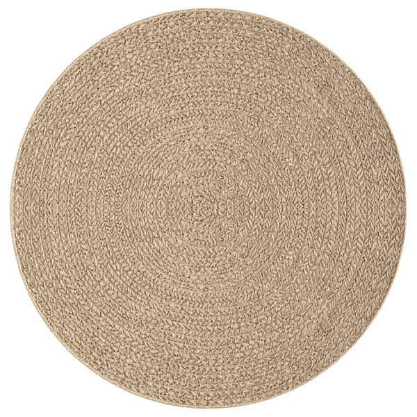 Runder Teppich ZIZUR, Ø 200cm, Jute-Optik
