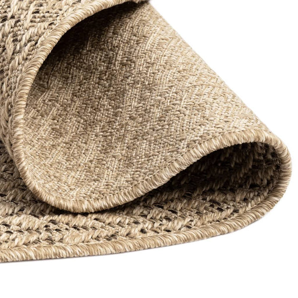 Runder Teppich ZIZUR, Ø 200cm, Jute-Optik