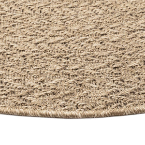 Runder Teppich ZIZUR, Ø 200cm, Jute-Optik