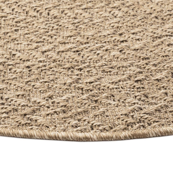 Runder Teppich ZIZUR, Ø 200cm, Jute-Optik