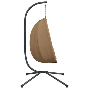 Hängesessel Ei-Design mit Ständer Taupe