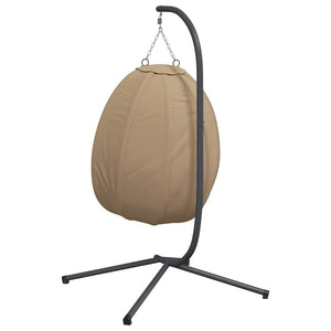 Hängesessel Ei-Design mit Ständer Taupe
