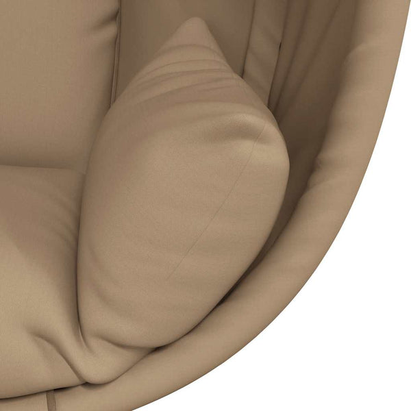 Hängesessel Ei-Design mit Ständer Taupe