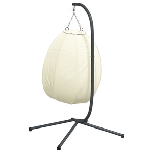 Hängesessel Ei-Design mit Ständer, Beige