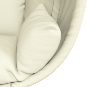 Hängesessel Ei-Design mit Ständer, Beige