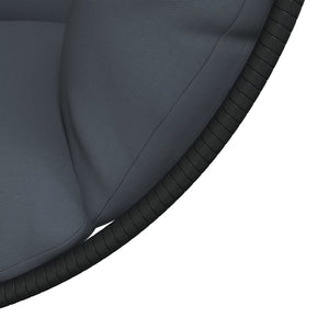 Hänge-Ei-Sessel mit Ständer Anthrazit