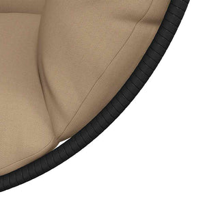 Hängesessel Ei-Design mit Ständer Taupe