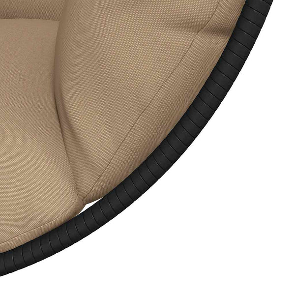 Hängesessel Ei-Design mit Ständer Taupe