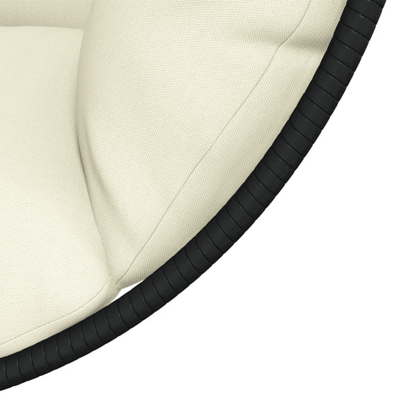 Hängesessel Ei-Design mit Ständer, Beige
