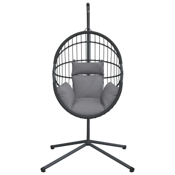 Hänge-Ei-Sessel mit Ständer, Grau