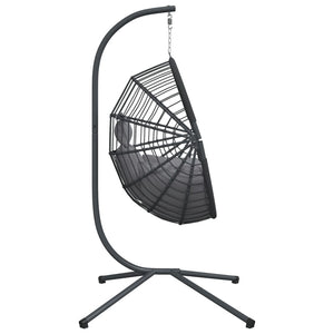 Hänge-Ei-Sessel mit Ständer, Grau