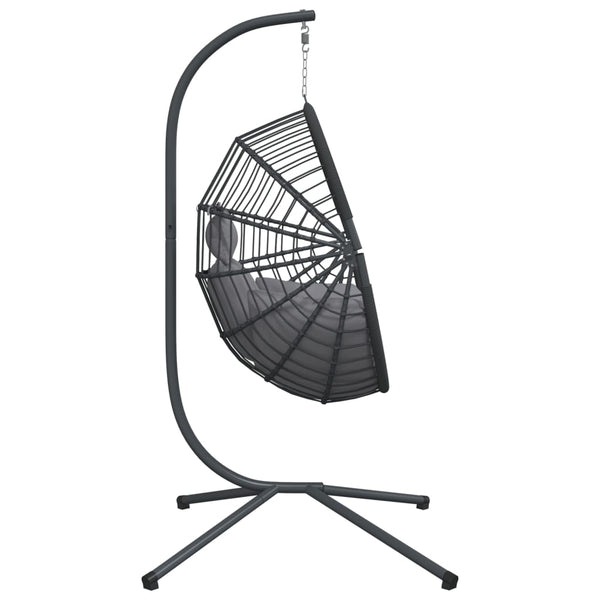 Hänge-Ei-Sessel mit Ständer, Grau