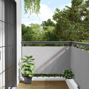 Balkon Sichtschutz Grau 300x75 cm