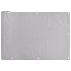 Grauer Balkon Sichtschutz PVC 400x75 cm