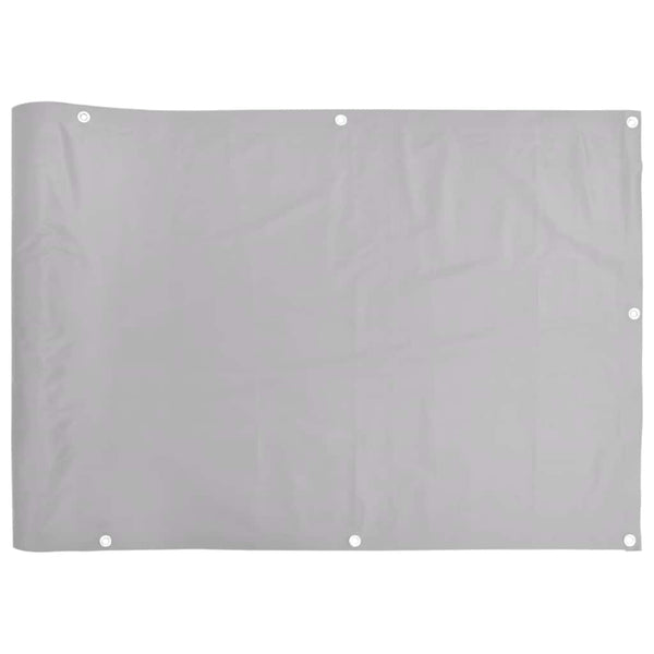 Grauer Balkon Sichtschutz PVC 400x75 cm