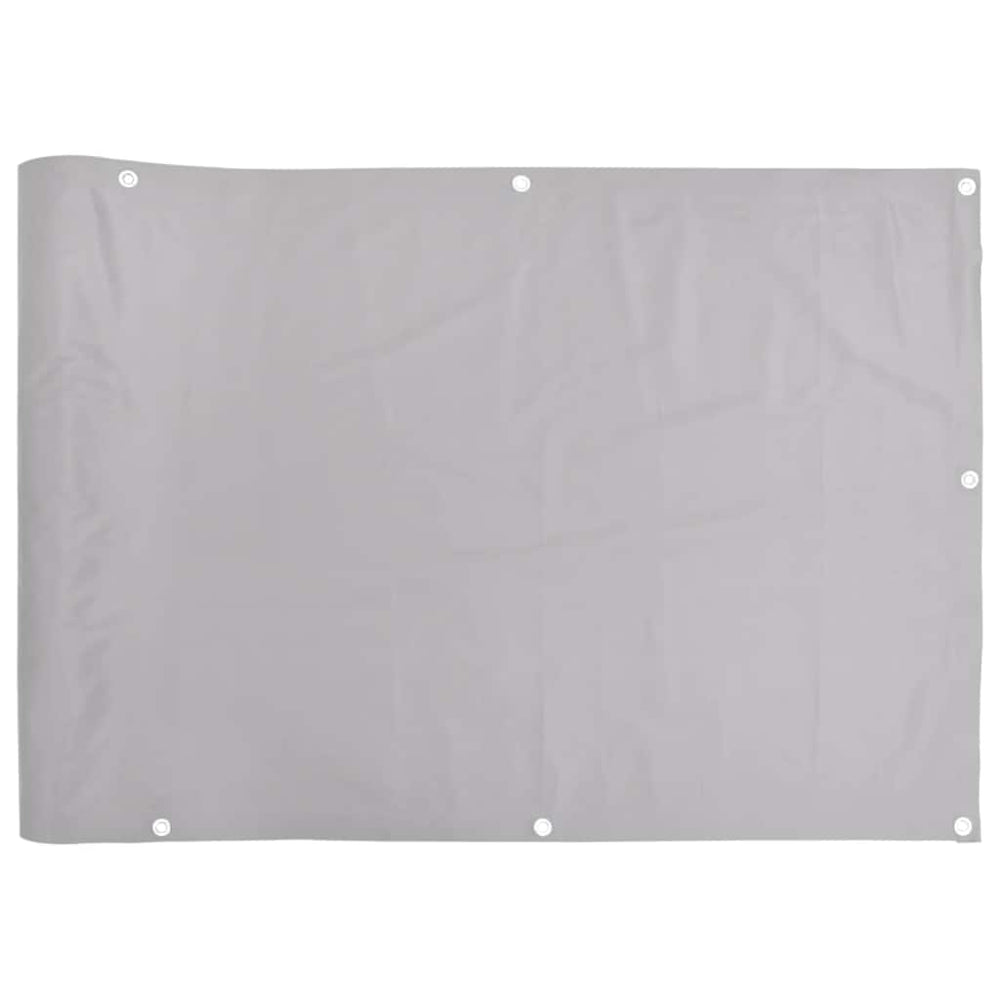 Grauer Balkon Sichtschutz PVC 500x75 cm