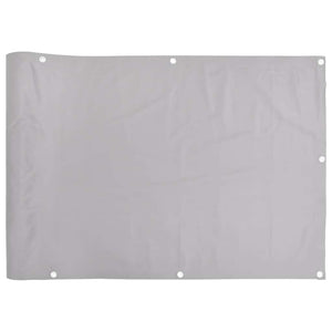 Grauer Balkon Sichtschutz PVC 500x75 cm