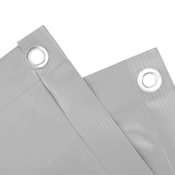 Grauer Balkon Sichtschutz PVC 500x75 cm