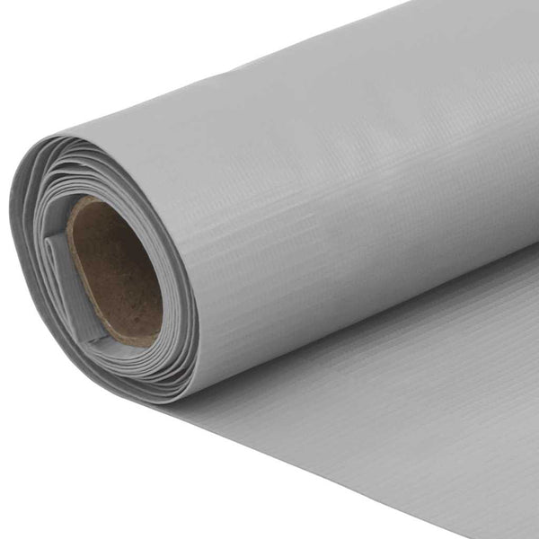 Grauer Balkon Sichtschutz PVC 500x75 cm