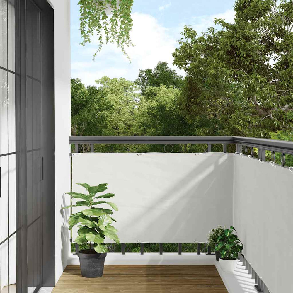 Balkon Sichtschutz Weiß 300x75 cm PVC