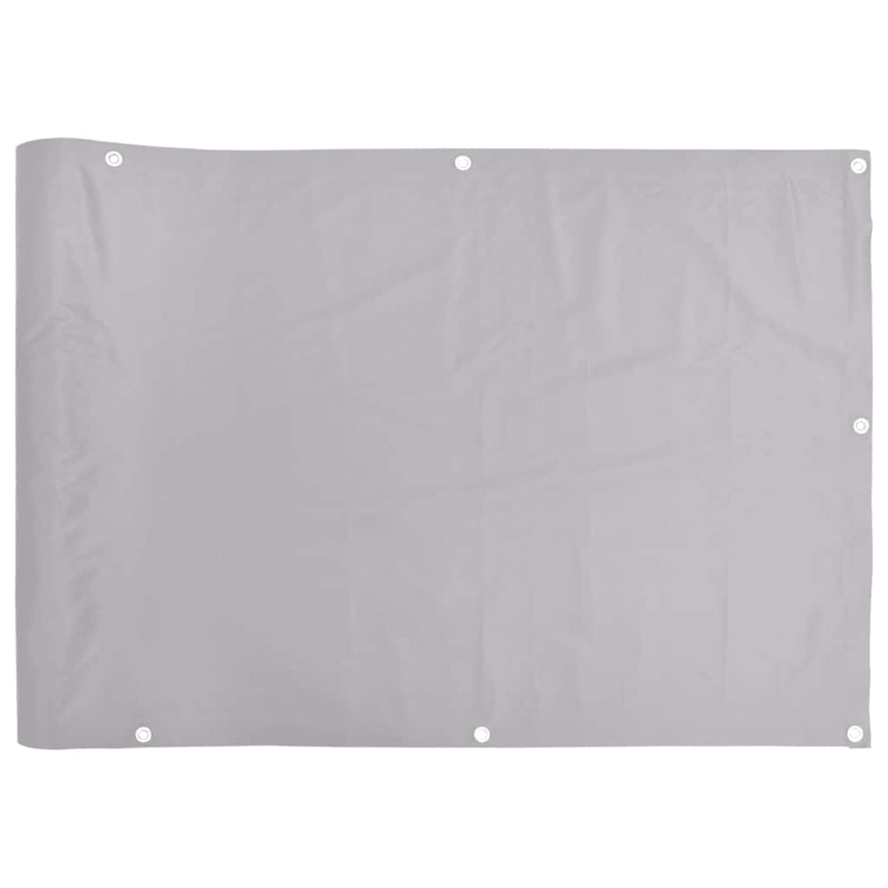 Balkon Sichtschutz Grau 400x90 cm PVC