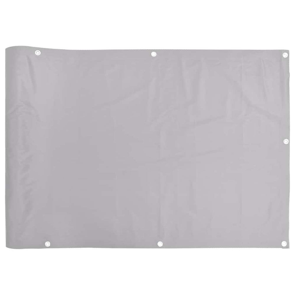 Grauer Balkon Sichtschutz PVC 500x90 cm
