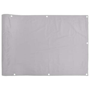 Grauer Balkon Sichtschutz PVC 500x90 cm