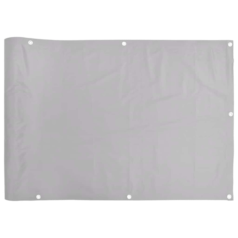 Grauer Balkon Sichtschutz 600x90 cm PVC