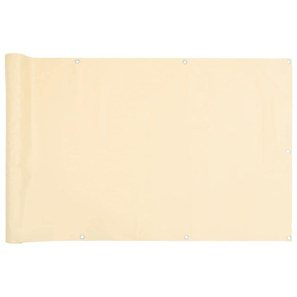 Balkon Sichtschutz Creme 300x90 cm PVC
