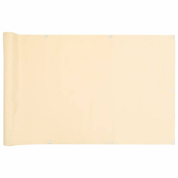 Balkon Sichtschutz Creme 500x90 cm PVC